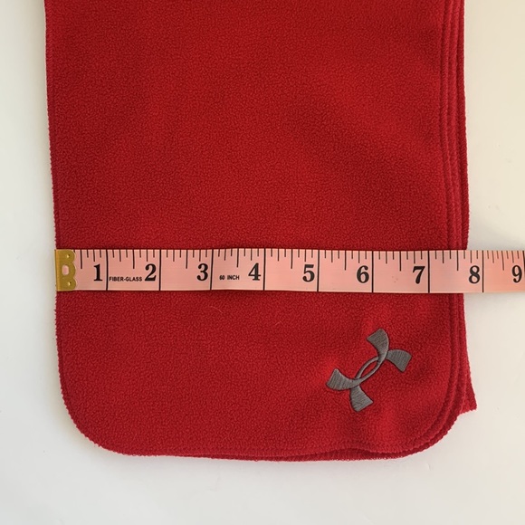 UnderArmour Berry Red Fleece Scarf - Picture 3 of 5